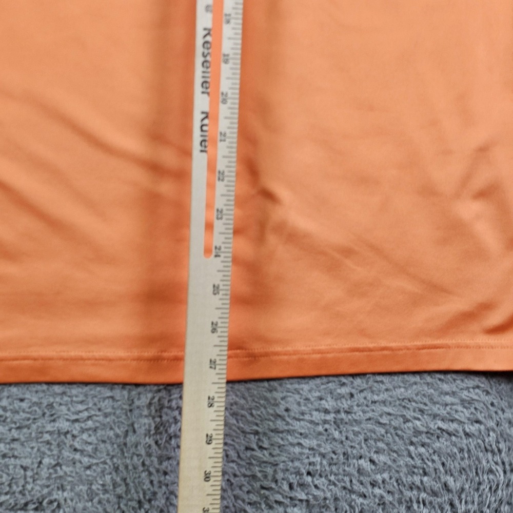 Under Armour Polo Shirt Mens Large Orange White Playoff Polo Golf Loose Fit - Picture 7 of 8